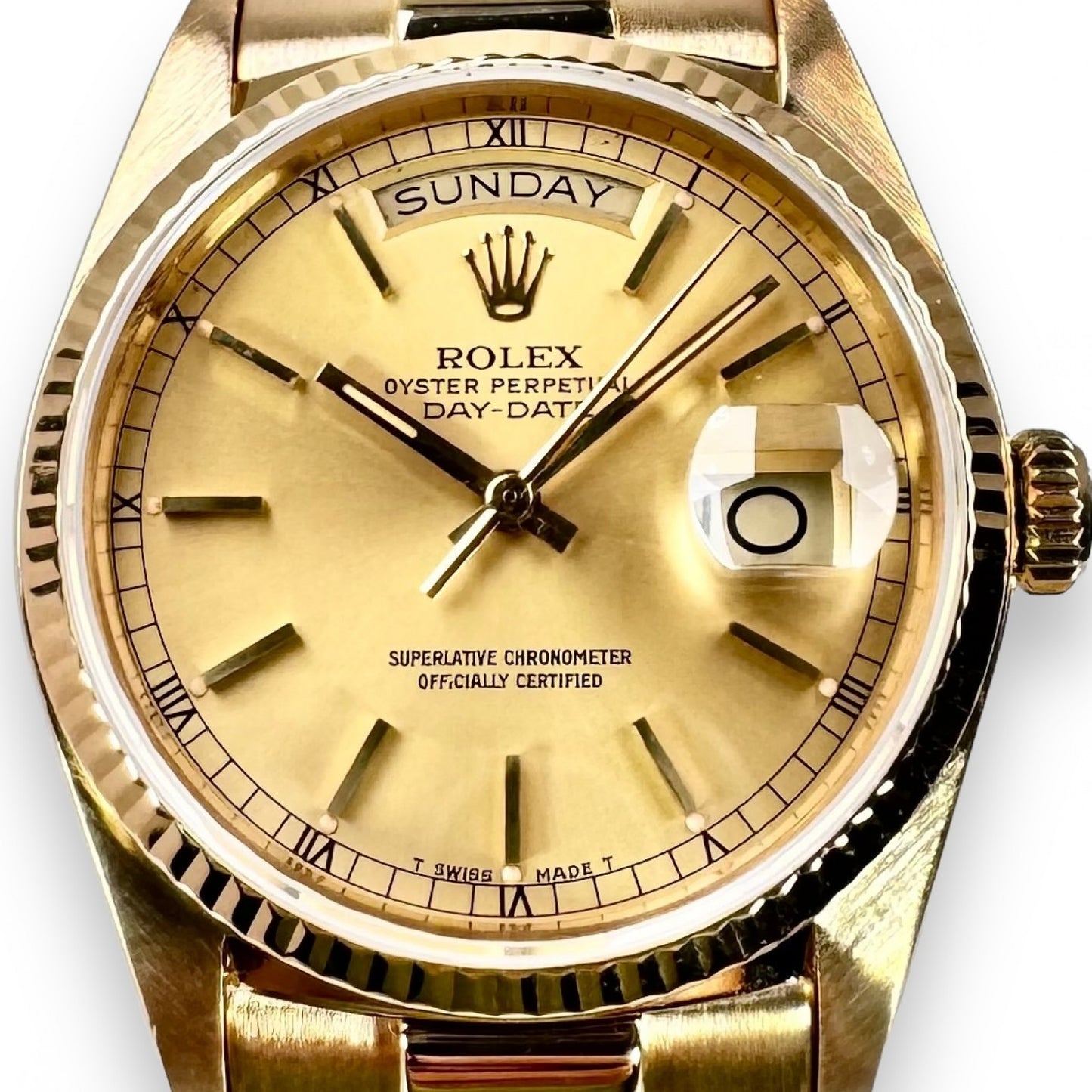 Rolax Day-Date 18038 18KT Gold President