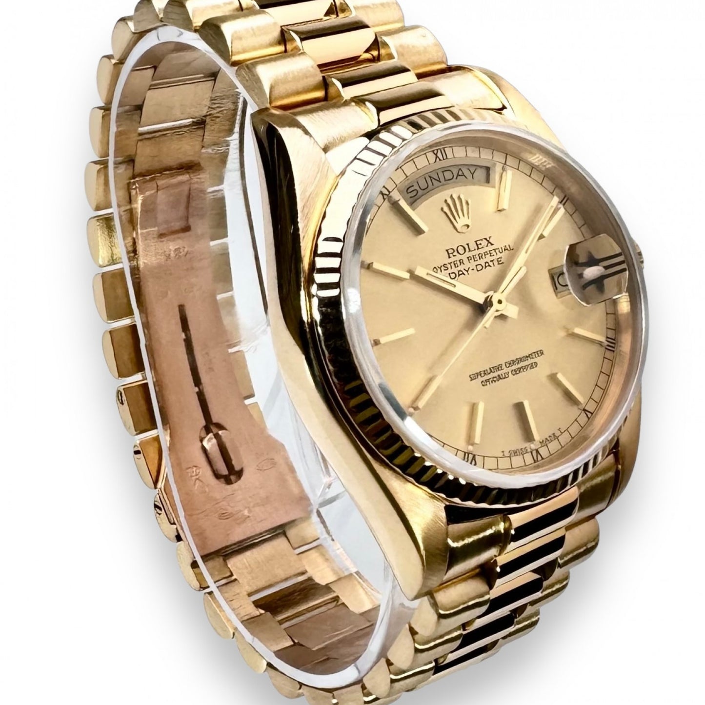 Rolax Day-Date 18038 18KT Gold President