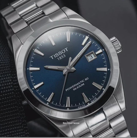 TISSIT GENTLEMAN POWERMATIC 80 SILICIUM Blue dial